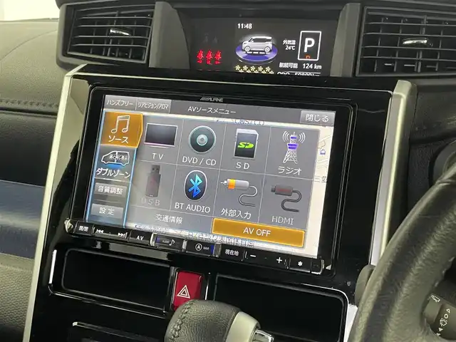 トヨタ タンク カスタムG 埼玉県 2019(平31)年 5.1万km ブラックマイカメタリック スマートアシスト３　ＡＬＰＩＮＥ８インチナビ　バックカメラ　ＥＴＣ　ドライブレコーダー　クルーズコントロール　シートヒーター　ＨＤＭＩ　スマートキー　オートハイビーム　ＬＥＤヘッドライト　地デジＴＶ