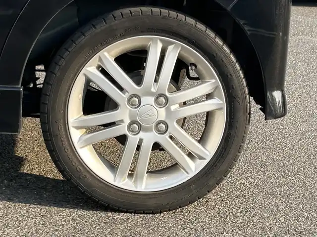 ダイハツ タント カスタム RS 広島県 2013(平25)年 8.7万km ブラックマイカメタリック ターボ/純正ナビ/「CD/DVD/Bluetooth」/フルセグTV/ETC/パワースライドドア/左側センターピラーレス/スマートキー/HIDヘッドライト/フォグランプ/純正15インチAW/アイドリングストップ/純正フロアマット/保証書/取扱説明書