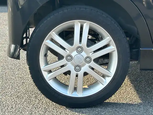 ダイハツ タント カスタム RS 広島県 2013(平25)年 8.7万km ブラックマイカメタリック ターボ/純正ナビ/「CD/DVD/Bluetooth」/フルセグTV/ETC/パワースライドドア/左側センターピラーレス/スマートキー/HIDヘッドライト/フォグランプ/純正15インチAW/アイドリングストップ/純正フロアマット/保証書/取扱説明書