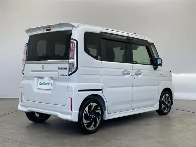 スズキ スペーシア カスタム HYBRID XS ターボ 埼玉県 2024(令6)年 0.9万km ピュアホワイトP 純正９インチディスプレイオーディ　全方位モニター　ＨＵＤ　ビルトインＥＴＣ　セーフティサポート　アダプティブクルーズコントロール　シートヒーター　ＨＤＭＩ　オートハイビーム　ＬＥＤヘッドライト　地デジ