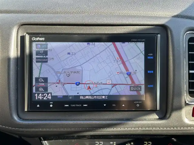 ホンダ ヴェゼル ハイブリッド Z 岡山県 2015(平27)年 4.6万km クリスタルブラックパール 登録時走行距離45112km/純正SDナビ(CD&DVD&USB&BT)/バックカメラ/ETC/フルセグTV/プッシュスタート/スマートキー/クルーズコントロール/衝突軽減システム/保証書/取扱説明書