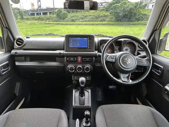 スズキ ジムニー XC 長崎県 2021(令3)年 6万km シフォンアイボリーM ワンオーナー/社外メモリナビ/（Bluetooth/フルセグ）/バックカメラ/衝突軽減システム/レーンアシスト/クルーズコントロール/ETC/シートヒーター/前後ドライブレコーダー/ステアリングスイッチ/マッドガード/純正16インチAW