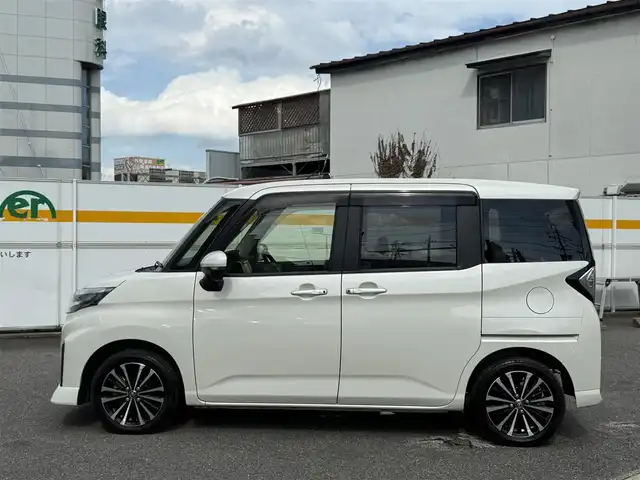 トヨタ ルーミー カスタムG－T 愛知県 2020(令2)年 4.4万km パールホワイトⅢ /禁煙//純正メモリナビ//バックカメラ//AM/FM/CD/DVD/SD/BT/フルセグTV//テレビキャンセラー//両側パワースライドドア//ETC//スマートアシスト//衝突警報機能//衝突回避支援ブレーキ//先行車発進お知らせ//標識認識機能//車線逸脱警報//ACC//VSC//コーナーセンサー//誤発進抑制機能//電格オートリトラクタブルミラー//LEDウィンカー付き//前後ドライブレコーダー//本革巻きステアリング//LEDオートライト//12V・USB電源//ロールサンシェード//ステアリングスイッチ//プッシュスタート//サイドビューランプ//純正フロアマット//純正ドアバイザー//保証書//取扱説明書//ナビ取扱説明書//スペアキー