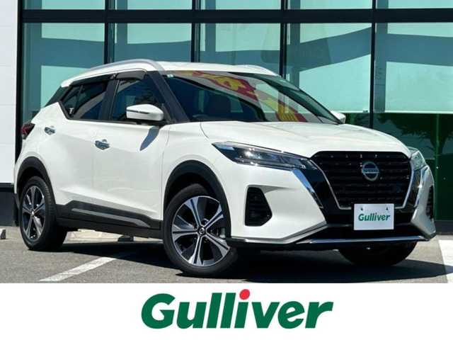 日産 キックス X ツートーンインテリアED 和歌山県 2021(令3)年 1.5万km ブリリアントホワイトパール 革巻きステアリング/プロパイ/シートヒーター