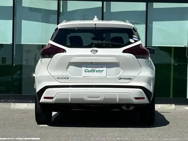 日産 キックス X ツートーンインテリアED 和歌山県 2021(令3)年 1.5万km ブリリアントホワイトパール 革巻きステアリング/プロパイ/シートヒーター