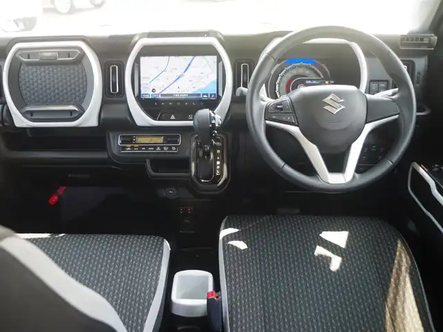 スズキ ハスラー HYBRID X 大阪府 2020(令2)年 2.3万km ブリスクブルーメタリック/ホワイト2トーンルーフ デュアルカメラブレーキサポート/純正メモリーナビ/地デジTV/【DVD/CD再生機能　Bluetooth接続】/全方位モニター/革巻きステアリング/ステアリングスイッチ/ETC/LEDヘッドライト/フォグライト/ウインカーミラー/リアコーナーセンサー/純正15インチアルミホイル/サイド/カーテンエアバッグ/携帯リモコン