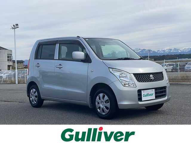 スズキ ワゴンＲ FX 富山県 2012(平24)年 1.9万km シルキーシルバーメタリック ワンオーナー/5速マニュアル/純正CD