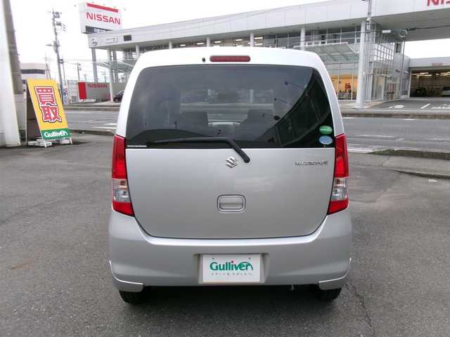 スズキ ワゴンＲ FX 富山県 2012(平24)年 1.9万km シルキーシルバーメタリック ワンオーナー/5速マニュアル/純正CD