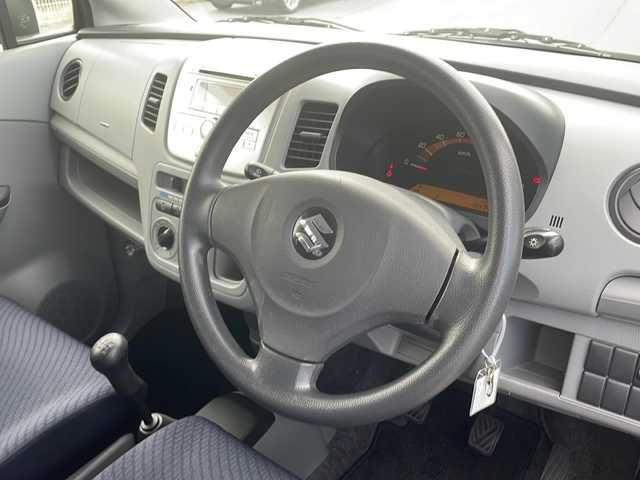 スズキ ワゴンＲ FX 富山県 2012(平24)年 1.9万km シルキーシルバーメタリック ワンオーナー/5速マニュアル/純正CD