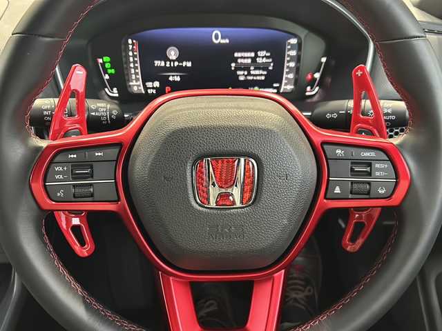 ホンダ シビック EX 愛知県 2024(令6)年 1.5万km プレミアムクリスタルブルークリスタル 登録時走行距離14220km/ワンオーナー/純正9インチSDナビ/(Bluetooth/フルセグTV/USB)/バックカメラ/クリアランスソナー前後/ドラレコ前後/無限フルエアロ/社外マフラー/BOSEスピーカー/ホンダセンシング/衝突軽減ブレーキ/レーンキープアシスト/路外逸脱抑制/アダプティブクルーズコントロール/トラフィックジャムアシスト/先行車発信告知/標識認識機能/踏み間違い衝突軽減/ブラインドスポット/ステアリングスイッチ/ワイヤレス充電器/前席シートヒーター/前席パワーシート/ドライブモードセレクト/パドルシフト/純正ビルドイン2.0ETC/オート防眩ミラー/電子制御パーキングブレーキ/スマートキー/(スペアキー×1)