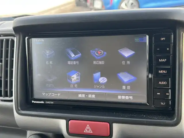 スズキ エブリイ JOINターボ 広島県 2018(平30)年 5.7万km ブルーイッシュブラックパール3 純正メモリナビ（CN-RZ73W）/　（フルセグテレビ/フルセグテレビ/Bluetooth/CD/DVD/AM/FM）/社外エアロパーツ/ETC/フロアマット/HIDヘッドライト/フォグランプ/両側スライドドア/エアコン/ダブルエアバック/スペアキー/パワーステアリング/パワーウィンドウ/取扱説明書/リモコンキー