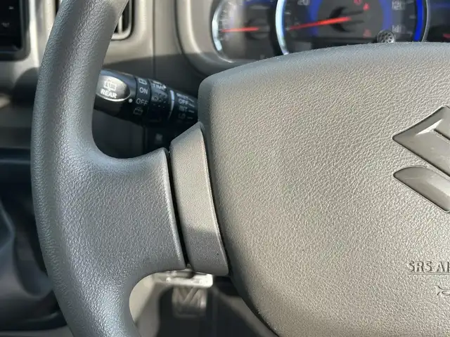 スズキ エブリイ JOINターボ 広島県 2018(平30)年 5.7万km ブルーイッシュブラックパール3 純正メモリナビ（CN-RZ73W）/　（フルセグテレビ/フルセグテレビ/Bluetooth/CD/DVD/AM/FM）/社外エアロパーツ/ETC/フロアマット/HIDヘッドライト/フォグランプ/両側スライドドア/エアコン/ダブルエアバック/スペアキー/パワーステアリング/パワーウィンドウ/取扱説明書/リモコンキー