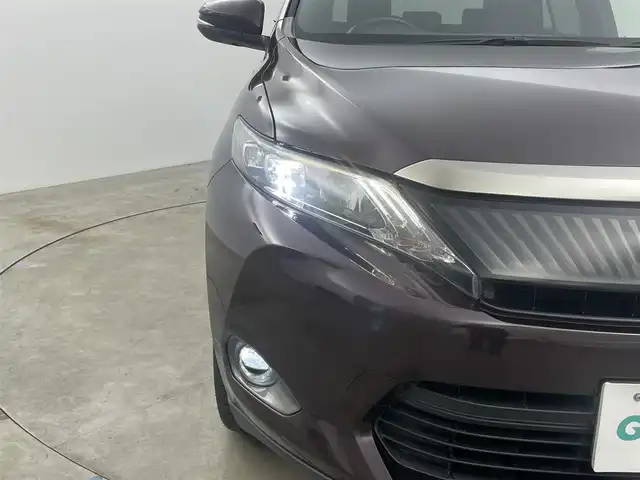 トヨタ ハリアー プレミアム 岡山県 2014(平26)年 4.5万km ブラキッシュレッドマイカ アルパイン9インチナビ/【Bluetooth/フルセグTV/CD/DVD】/型番:EX900/バックカメラ/シートヒーター/クルーズコントロール/LEDヘッドライト/オートハイビーム/ETC/運転席パワーシート/スマートキー/プッシュスタート/オートライト