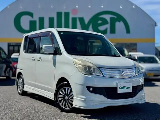 スズキ ソリオ S 滋賀県 2012(平24)年 9.3万km パールホワイト ワンオーナー/4WD/バックモニター付きCDオーディオ/　CD AM FM AUX/バックカメラ/両側パワースライドドア/ETC/純正HIDヘッドライト/純正14インチアルミ/純正フロアマット/純正ドアバイザー/スマートキー×2/プッシュスタート/フォグランプ/オートヘッドライト/ISOFIX/ステアリングスイッチ/電動格納ミラー/保証書/取説/