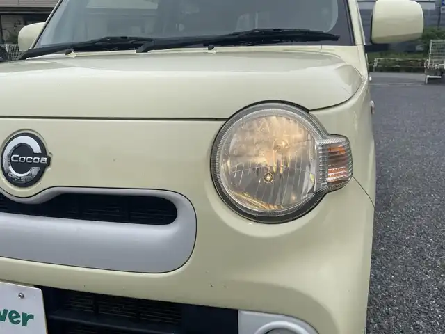 ダイハツ ミラ ココア X 埼玉県 2015(平27)年 6.4万km コットンアイボリー ・純正ナビフルセグTV/・BT　DVD　CD/・ETC/・前後ドラレコ/・キーフリーキー×２/・アイドリングストップ/・電動格納式ミラー/・社外14インチスタットレスタイヤ車載/・保証書/・取説