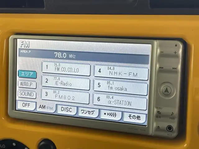 トヨタ ＦＪクルーザー 滋賀県 2011(平23)年 8.9万km イエロー/ホワイト 純正ナビ/バックカメラ/コーナーセンサー/ステアリングスイッチ/キーレス/ヘッドライトレベライザー/カーテンエアバッグ/フロアマット