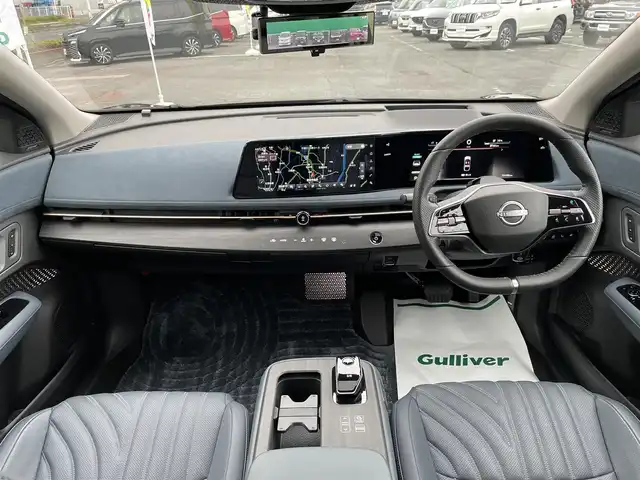 日産 アリア B6 リミテッド 千葉県 2022(令4)年 2万km 赤／黒 プロパイロット2.0/プロパイロットリモートパーキング/パノラミックガラスルーフ/BOSEプレミアムサウンドシステム/ナッパーレザーシート/ヘッドアップディスプレイ/純正12.3インチメモリナビ/インテリジェントアラウンドビューモニター/インテリジェントルームミラー/インテリジェントエマージェンシーブレーキ/ドライバーモニター/前席パワーシート/前席シートベンチレーション/全席シートヒーター/運転席4WAYランバーサポート/インテリジェントBSI/インテリジェントLI/BSW/LDW/リモコンオートバックドア/ステアリングヒーター/ワイヤレス充電器/ETC2.0/純正前後ドライブレコーダー【DH5-S】/サイド＆カーテンエアバッグ