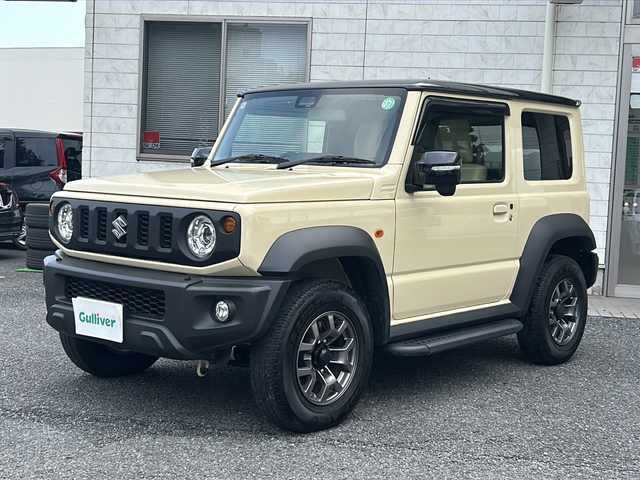 スズキ ジムニー シエラ JC 埼玉県 2024(令6)年 0.7万km シフォンアイボリーメタリックブラック2トーンルーフ ワンオーナー　/社外ステップバー左右/社外シートカバー（クラッツィオ）　/前席シートヒーター　/社外フロアゴムマット　/ＡＣＣ　/レーンキープアシスト　/アイドリングストップ　/ステアリングスイッチ/横滑り防止/フォグランプ/レーンキープアシスト/衝突軽減システム/クリアランスソナー/スマートキー２本　/保証書　/取扱説明書