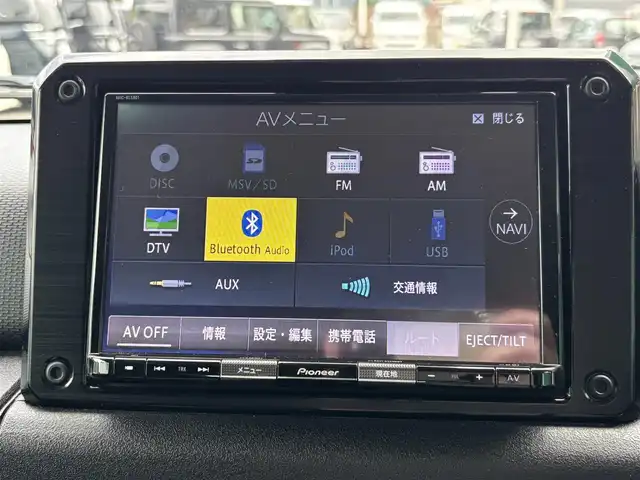 スズキ ジムニー XC 千葉県 2018(平30)年 3.5万km ブルーイッシュブラックパール3 純正メモリナビ（AVIC-RLS901）/　（BT/DVD/CD/AM/FM)/フルセグ/スズキセーフティサポート/ETC/バックカメラ/背面タイヤ/前席シートヒーター/スタッドレスタイヤ積込/LEDライト/スペアキー/取説/保証書