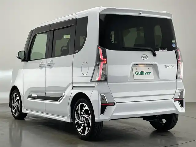 ダイハツ タント カスタム RS スタイルセレクション 愛知県 2021(令3)年 4.2万km シャイニングホワイトパール 純正８型ナビ　スマートアシストIII　禁煙　黒ハーフレザー　バックカメラ　ＥＴＣ　ドラレコ　シートヒーター　両側パワスラ　衝突軽減　追従クルコン　オートハイビーム　ＬＥＤライト　フルセグ　ＤＶＤ　ターボ車