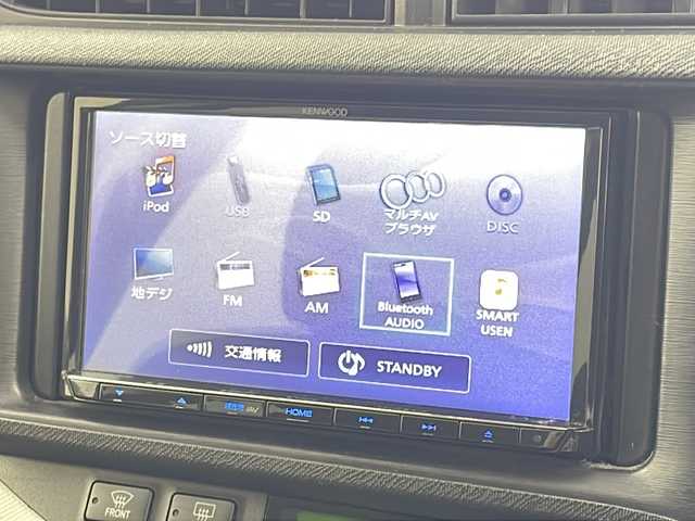 トヨタ アクア S 岐阜県 2012(平24)年 7.6万km スーパーレッドⅤ メモリナビ（Bluetooth接続、USB接続、DVD再生）/フルセグテレビ/バックカメラ/プッシュスタート/ビルトインETC/アイドリングストップ/ドライブレコーダー/プッシュスタート