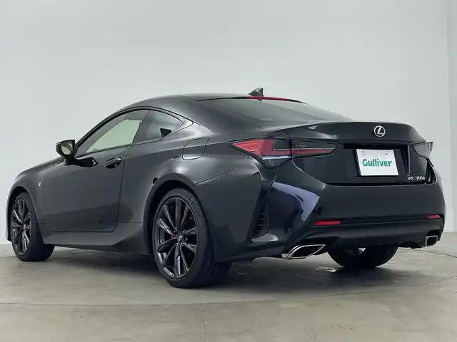 レクサス ＲＣ 300h Fスポーツ 鹿児島県 2024(令6)年 0.1万km グラファイトブラックガラスフレーク メーカー10.3インチSDナビ/（フルセグTV/Bluetooth/AUX・USB/FM/AM)/バックカメラ/オレンジキャリパー/ビルトインETC2.0/前後ドライブレコーダー/（TZ-DR210）/レクサスセーフティシステムプラス/プリクラッシュセーフティ/レーントレーシングアシスト/ブラインドスポットモニター/クリアランスソナー/レーダークルーズコントロール/パドルシフト/黒レザーシート/D/N席パワーシート（D席メモリ付き）/前席シートヒーター/前席シートベンチレーション/3眼LEDオートライト/オートマチックハイビーム/電動パーキング/オートブレーキホールド/純正フロアマット