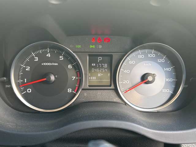 スバル インプレッサ スポーツ 2．0i－S 愛知県 2012(平24)年 4.7万km オブシディアンブラックパール ワンオーナー/合皮ハーフレザーシート/社外ナビ/フルセグTV・Bluetooth・DVD・CD・SD・FM・AM/バックカメラ/クルーズコントロール/パドルシフト/運転席パワーシート/オートライト/HIDヘッドライト/フォグランプ/スマートキー/プッシュスタート/ETC/純正フロアマット/純正ドアバイザー/社外アルミホイール付き冬タイヤ有195/65R15/取扱説明書/保証書/スペアスマートキー