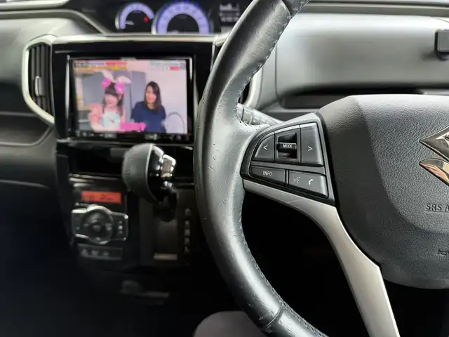 スズキ ソリオ バンディット HV MV 京都府 2016(平28)年 11.2万km スーパーブラックパール 4WD/ワンオーナー/記録簿R1、R3、R5/デュアルカメラブレーキサポート/誤発進抑制機能/車線逸脱警報機能/ふらつき警報機能/クルーズコントロール/カロッツェリア8インチメモリーナビ、地デジ/  Bluetooth/CD/DVD/バックカメラ/ユピテル前後ドライブレコーダー/ステアリングスイッチ/ビルトインETC/LEDヘッドランプ/両側パワースライドドア /社外本革調シートカバー/保証書/取扱説明書/スペアキー
