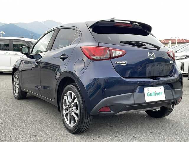 マツダ デミオ XD ツーリング Lパッケージ 山梨県 2016(平28)年 4.5万km ディープクリスタルブルーマイカ 純正ＳＤナビ　/フルセグＴＶ　/バックカメラ　/純正ビルトインＥＴＣ　/ＵＳＢ　/ＣＤ　/Ｂｌｕｅｔｏｏｔｈ　/ドラレコ　/ハーフレザーシート　/前席シートヒーター　/横滑り防止装置　/レーンキープアシスト　/オートエアコン