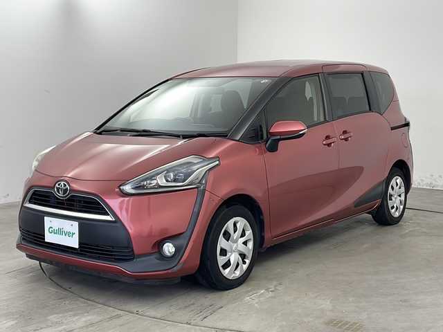 トヨタ シエンタ G 兵庫県 2016(平28)年 2.5万km レッドマイカM ・純正SDナビ/CD/TV/Bluetooth接続/SD/・前席シートヒーター/・バックカメラ/・両側パワースライドドア/・LEDヘッドライト/・オートライト/・プッシュスタート/・ステアリングスイッチ/・スマートキー/・純正フロアマット/・取扱説明書