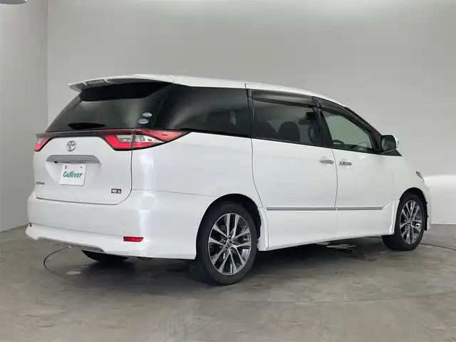 トヨタ エスティマ アエラス プレミアム 埼玉県 2017(平29)年 9.1万km ホワイトパールクリスタルシャイン 純正１０インチナビ　/ CD DVD フルセグTV Bluetooth/フリップダウンモニター　/バックカメラ　/クルーズコントロール　/両側パワースライドドア/ハーフレザー　/純正アルミホイール　/オートライト　/スマートキー　/LEDヘッドライト　/ビルトインETC2.0