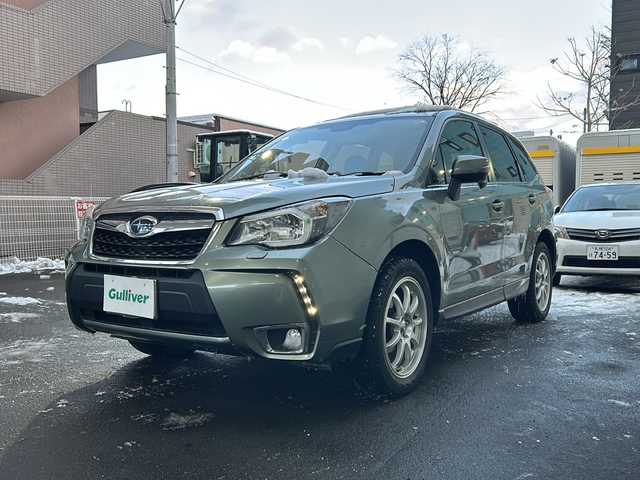 スバル フォレスター S－リミテッド 道央・札幌 2015(平27)年 5.8万km ジャスミングリーンM メーカーOP純正ナビ/純正夏AWセット積み込み/ワンオーナー/ETC/ドラレコ/ハーフレザーシート/前席パワーシート/前席シートヒーター/フルセグTV/バックカメラ