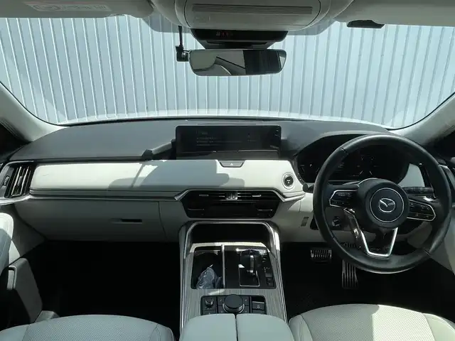 マツダ ＣＸ－６０ ＰＨＥＶ エクスクルーシブモダン 滋賀県 2023(令5)年 1.5万km ロジウムホワイトプレミアムメタリック パノラマサンルーフ/12型SDナビ/・フルセグTV/・Bluetooth/・AppleCarPlay/AndroidAuto/・HDMI/360°ビューモニター/衝突軽減ブレーキ/車線逸脱警報/レーダークルーズコントロール/メモリ付パワーシート/シートヒーター/エアシート/ステアリングリモコン/スマートキー/前後ドライブレコーダー/ETC/電格ミラー/LEDヘッドライト