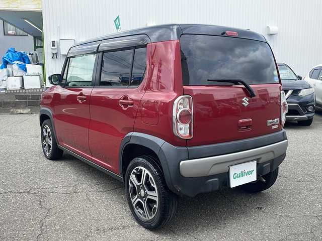 スズキ ハスラー X 福井県 2014(平26)年 12.9万km フェニックスレッドパール/ブルーイッシュブラックパール ワンオーナー/保証書/取扱説明書/スマートキー/プッシュスタート/純正HIDヘッドライト/オートライト/フォグランプ/４WD/ダウンヒルアシストコントロール/社外メモリナビゲーション/フルセグTV/バックカメラ/ベンチシート/シートヒーター/純正フロアマット/純正ドアバイザー/アイドリングストップ/衝突軽減/横滑り防止