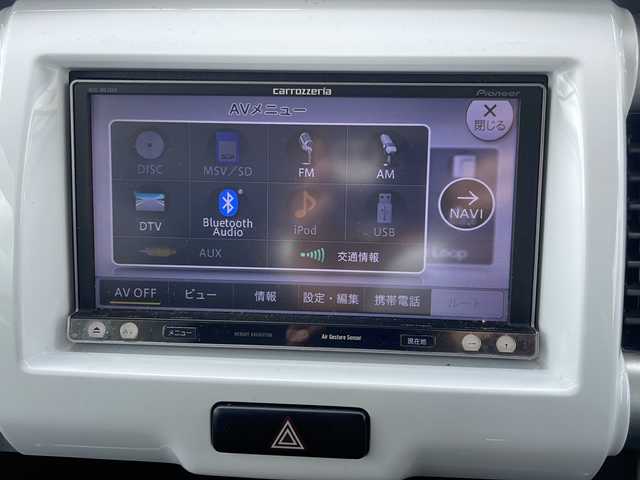 スズキ ハスラー X 福井県 2014(平26)年 12.9万km フェニックスレッドパール/ブルーイッシュブラックパール ワンオーナー/保証書/取扱説明書/スマートキー/プッシュスタート/純正HIDヘッドライト/オートライト/フォグランプ/４WD/ダウンヒルアシストコントロール/社外メモリナビゲーション/フルセグTV/バックカメラ/ベンチシート/シートヒーター/純正フロアマット/純正ドアバイザー/アイドリングストップ/衝突軽減/横滑り防止
