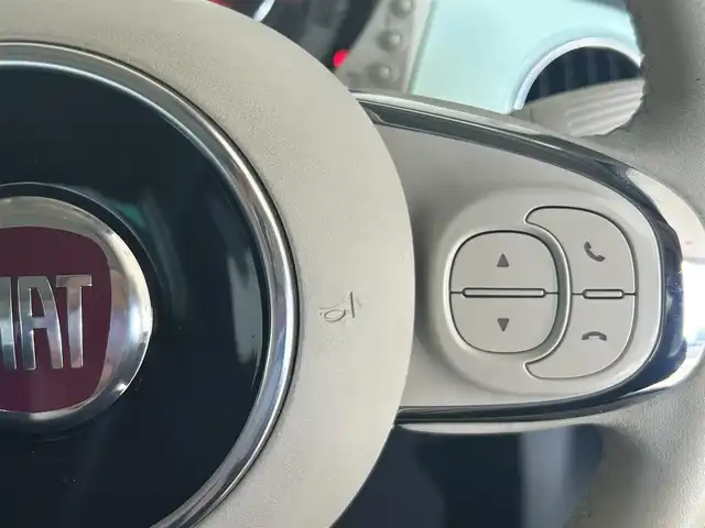 フィアット ５００ ツインエア ポップ 愛知県 2017(平29)年 4.9万km ライトブルー 純正オーディオ/AUX/バックカメラ/レザーステアリング/デジタルインナーミラー/ETC/USB/キャリア