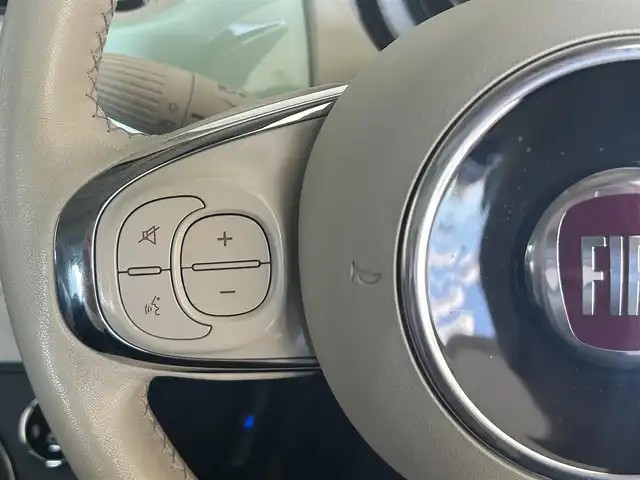 フィアット ５００ ツインエア ポップ 愛知県 2017(平29)年 4.9万km ライトブルー 純正オーディオ/AUX/バックカメラ/レザーステアリング/デジタルインナーミラー/ETC/USB/キャリア