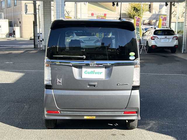 ホンダ Ｎ ＢＯＸ カスタム G Lパッケージ 埼玉県 2012(平24)年 4.5万km ポリッシュドメタルメタリック 純正メモリナビ/CD/DVD/ワンセグ/SD/USB/バックカメラ/片側パワースライドドア/プッシュスタート/スマートキー/純正エアロ（サイド、リアスポイラー）/純正14インチアルミホイール（オールシーズンタイヤ）/電動格納ミラー/ウィンカーミラー/オートライト/前後ドラレコ/HID/フォグランプ/ETC/横滑り防止機能/純正フロアマット/保証書/取扱説明書