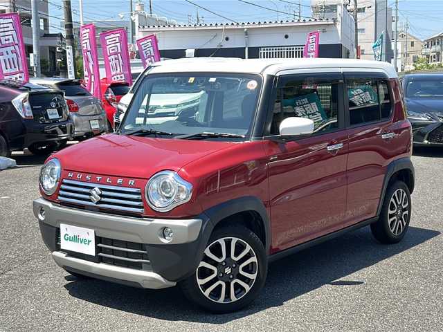 スズキ ハスラー Jスタイル Ⅱ 愛知県 2016(平28)年 6.6万km フェニックスレッドパール/ホワイト2トーンルーフ /禁煙車//純正ナビTV//スズキセーフティサポート//合皮ハーフレザーシート//前席シートヒーター//ETC/ドライブレコーダー//デュアルカメラブレーキサポート//レーンディパーチャーウォーニング//アイドリングストップ//電動格納ミラーウインカー//HIDオートライト//フォグランプ//ステアスイッチ//純正１５インチアルミ//プッシュスタート//ドアバイザー//純正フロアマット//新車保証書/取扱説明書//スペアキー