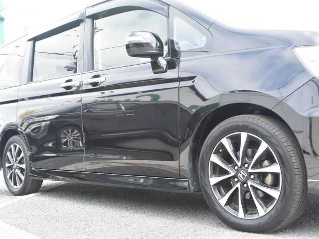 ホンダ ステップワゴン スパーダ Z クールスピリット 神奈川県 2014(平26)年 6.1万km プレミアムスパークルブラックパール 社外メモリナビ/フルセグテレビ/バックカメラ/フリップダウンモニター/クルーズコントロール/両側パワースライドドア/ETC/スマートキー/HID