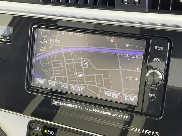 トヨタ オーリスハイブリッド Gパッケージ 群馬県 2016(平28)年 2.9万km ブラックマイカ 純正ナビ　バックカメラ　フルセグＴＶ　ETC　ドラレコ　ハーフレザーシート　シートヒーター　衝突被害軽減ブレーキ　クルーズコントロール　純正アルミホイール　スマートキー　LEDヘッドライト　禁煙車