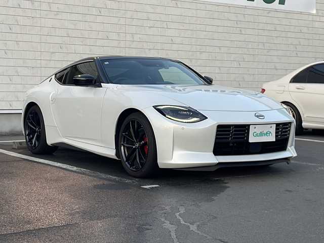 日産 フェアレディ Ｚ バージョンST 静岡県 2024(令6)年 0.9万km パールⅡ /ワンオーナー//純正ナビ/地デジTV//Bluetooth//バックカメラ//純正19インチAW//パドルシフト//レーダークルーズコントロール//3連メーター//LEDヘッドライト//シートヒーター//保証書//取説