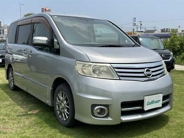 日産 セレナ ハイウェイスター 茨城県 2006(平18)年 17.1万km ダイヤモンドシルバー スマートキー/ETC/純正ナビ/ワンセグテレビ/DVD/バックカメラ/純正フロアマット/オートライト