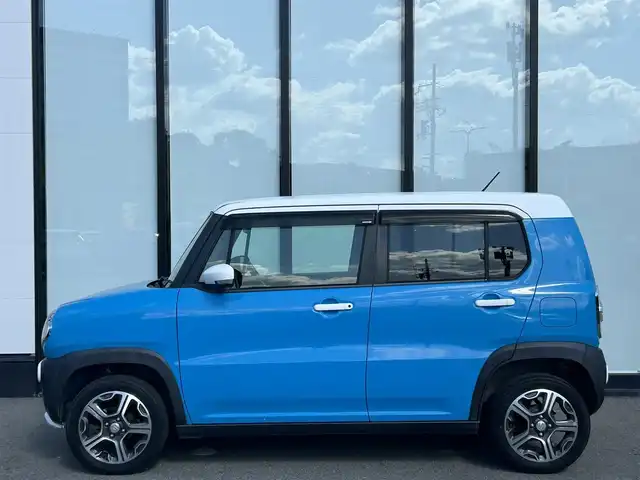 スズキ ハスラー X 栃木県 2016(平28)年 5.4万km サマーブルーM 純正ナビ　/   フルセグＴＶ/CD/DVD/Bluetooth/USB/全方位モニター　/衝突軽減ブレーキ　/前席シートヒーター　/アイドリングストップ　/前方ドライブレコーダー/純正15インチアルミホイール/　純正フロアマット　/プッシュスタート　/スマートキー　/ＥＴＣ/ＬＥＤ