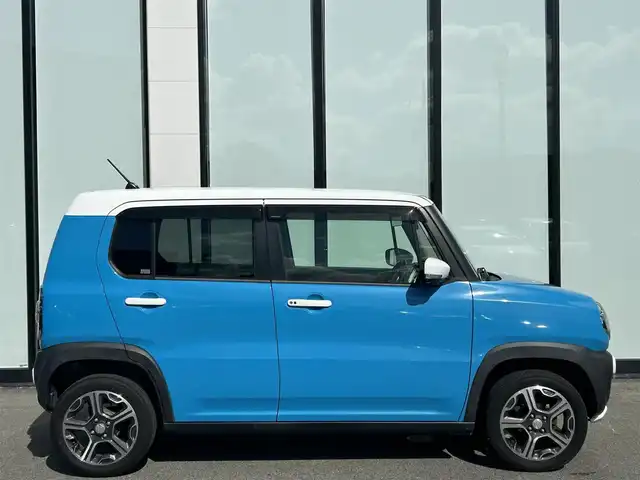 スズキ ハスラー X 栃木県 2016(平28)年 5.4万km サマーブルーM 純正ナビ　/   フルセグＴＶ/CD/DVD/Bluetooth/USB/全方位モニター　/衝突軽減ブレーキ　/前席シートヒーター　/アイドリングストップ　/前方ドライブレコーダー/純正15インチアルミホイール/　純正フロアマット　/プッシュスタート　/スマートキー　/ＥＴＣ/ＬＥＤ