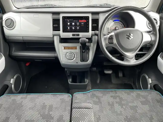 スズキ ハスラー X 栃木県 2016(平28)年 5.4万km サマーブルーM 純正ナビ　/   フルセグＴＶ/CD/DVD/Bluetooth/USB/全方位モニター　/衝突軽減ブレーキ　/前席シートヒーター　/アイドリングストップ　/前方ドライブレコーダー/純正15インチアルミホイール/　純正フロアマット　/プッシュスタート　/スマートキー　/ＥＴＣ/ＬＥＤ