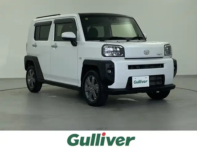 ダイハツ タフト G ターボ 福井県 2020(令2)年 3.3万km シャイニングホワイトパール 純正ナビ【NSZN-W70D】/CD/DVD/フルセグTV/Bluetooth/USB/SD/AM/FM/バックカメラ /ETC/ガラスルーフ/スマートアシスト/レーンキープアシスト/プッシュスタート/スペアキー/シートヒーター /オートライト /フォグランプ/純正ドラブレコーダー/クルーズコントロール/革巻きステアリング/ステアリングリモコン/ステアリングチルド機構/電子ブレーキ/電動格納式ミラー/サイドバイザー/純正１５インチアルミ/純正フロアマット