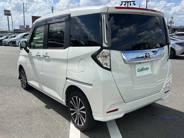 トヨタ ルーミー 岐阜県 2024(令6)年 1万km パールホワイトⅢ 登録時走行距離9752km/純正９型SDナビ/Blue tooth/CD/DVD/iPod/SDミュージックサーバー可　/フルセグテレビ/全方位カメラ　/両側パワースライドドア/ＬＥＤヘッドライト　/オートライト/トヨタセーフティセンス/レーンキープアシスト　/エアバッグW/レーダークルーズコントロール　/コーナーセンサー前後　/ドライブレコーダー前後/横滑り防止装置　/ビルトインＥＴＣ/スマートキー/プッシュスタート/布系シート/シートヒーター前席/フルフラットシート/社外フロアマット/純正15アルミホイール/HDMI入力端子/ドアバイザー/ウィンカーミラー/背面テーブル
