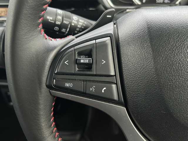 スズキ スペーシア カスタム HYBRID XS ターボ 道北・旭川 2021(令3)年 6.4万km ブルーイッシュブラックパール3 /４WD//禁煙車//スズキセーフティセンス/デュアルカメラブレーキサポート/誤発進抑制機能/車線逸脱警報/ふらつき警報/先行車発進お知らせ機能/標識認識機能/ハイビームアシスト/アダプティブクルーズコントロール//純正ナビ/CD/DVD/SD/BT/TV//バックカメラ//両側パワースライドドア//前席シートヒーター//社外ドライブレコーダー前後//社外エンジンスターター//HUD//リアサーキュレーター//オートエアコン//ミラーヒーター//ハーフレザーシート//革巻きステアリング//ステアリングスイッチ//パドルシフト//アイドリングストップ//オートエアコン//LEDヘッドライト//LEDフォグランプ//LEDフロントイルミネーション//ミラーウィンカー//電動格納ミラー//ドアバイザー//スペアキー//夏タイヤ純正AW積込み//保証書//取説