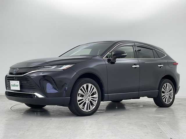 トヨタ ハリアー ハイブリッド Z レザーパッケージ 宮城県 2021(令3)年 6.1万km プレシャスブラックパール パノラマルーフ/全周囲カメラ/JBL/Toyota Safety Sense/・プリクラッシュセーフティ/・レーントレーシングアシスト/・レーダークルーズコントロール/・オートマチックハイビーム/ブラインドスポットモニター/レザーシート/ヘッドアップディスプレイ/メーカOP12インチDAナビ/・BT.USB.AUX.Miracast/フルセグTV/デジタルインナーミラー/電動リアゲート/前席パワーシート/前席シートヒーター/前席エアーシート/ステアリングヒーター/革巻きステアリング/ステアリングスイッチ/純正ドライブレコーダー（F）/ビルトインETC2.0/LEDヘッドライト/LEDフォグランプ/プッシュスタート/スマートキー×2/電動パーキングブレーキ/純正フロアマット/純正19インチAW